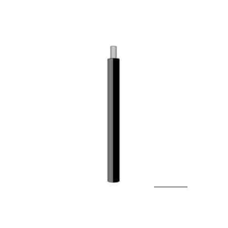 Delfingen Slit Convoluted Tubing, 0.51 in. ID, N24, Nylon, Black/gray, Sold by the FT 23631